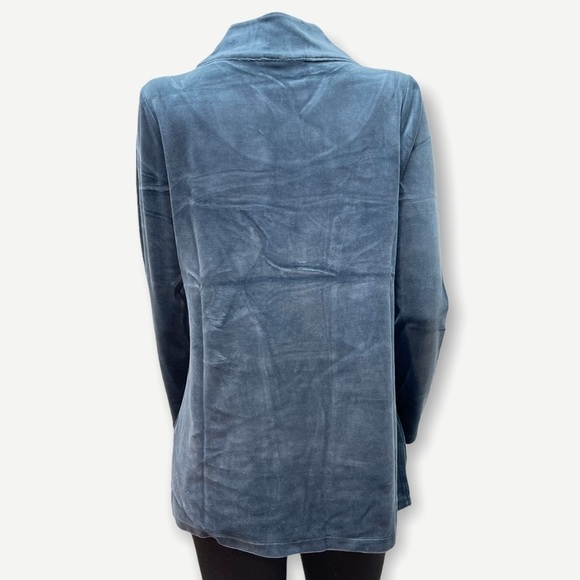 DENIM & Co. Active Regular Velour Tunic with Cross - Picture 5 of 5